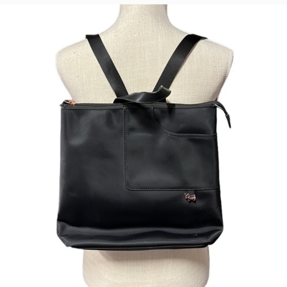 Radley London Pocket Essentials Medium Ziptop Backpack - Black & Rose Gold - Picture 2 of 15